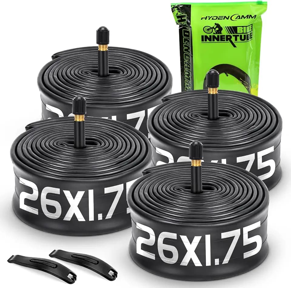 4 Pack Tire Tube 26 x 2.125 Fit 1.75/1.95/2.125, 35mm AV