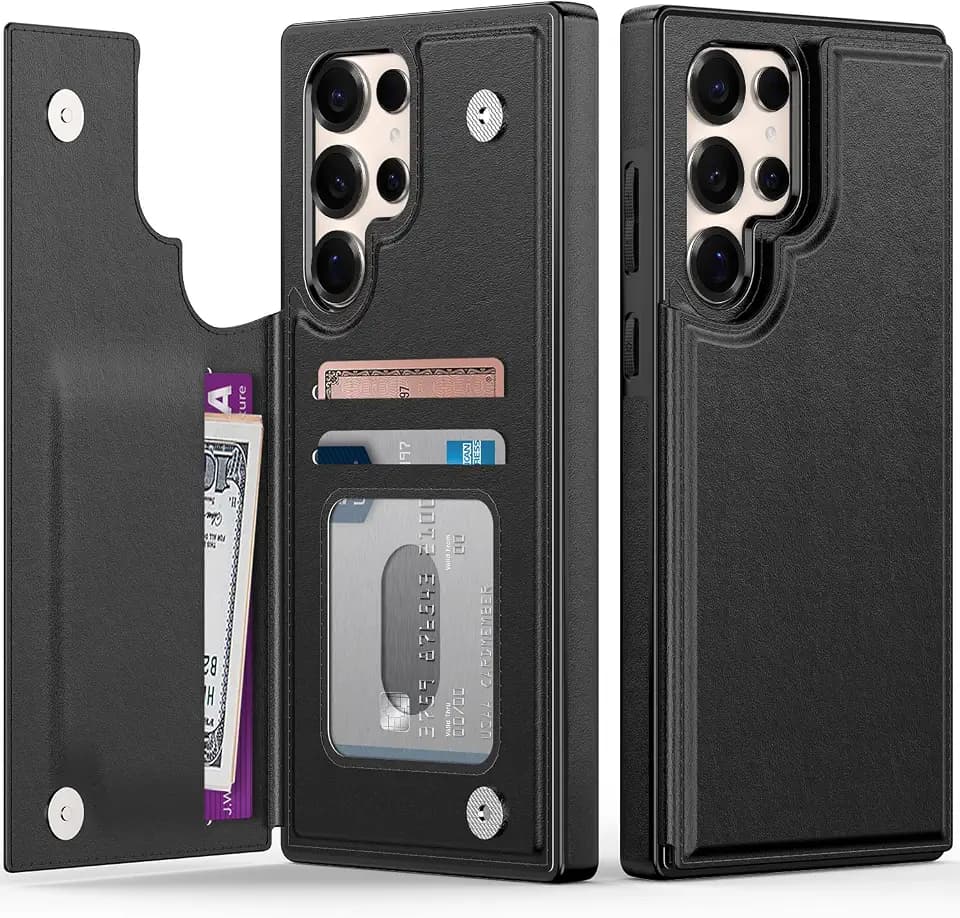 FUNMIKO for Samsung Galaxy S25 Ultra Wallet Case,Card Holder,RFID-Blocking