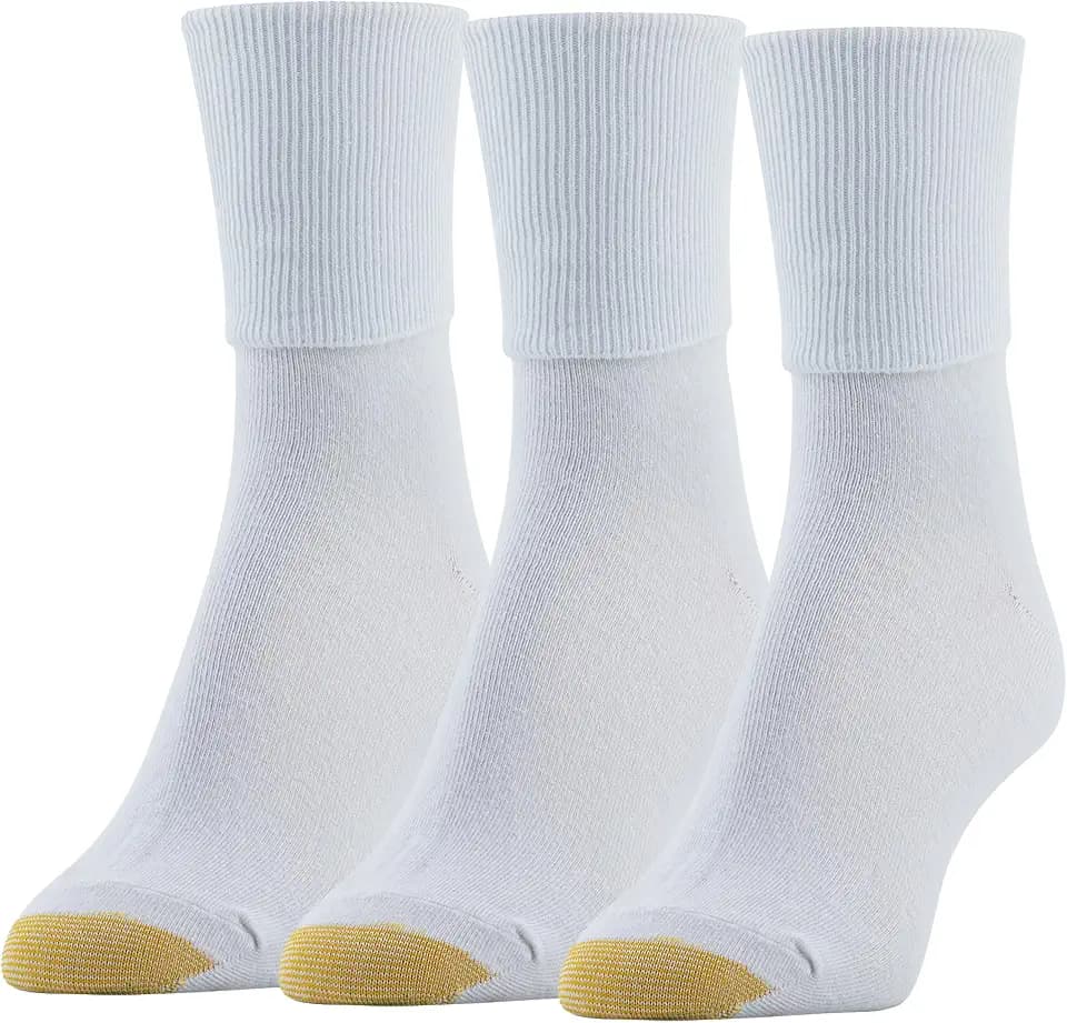 GOLDTOE Women's Anklet Turncuff Socks (3-Pack)