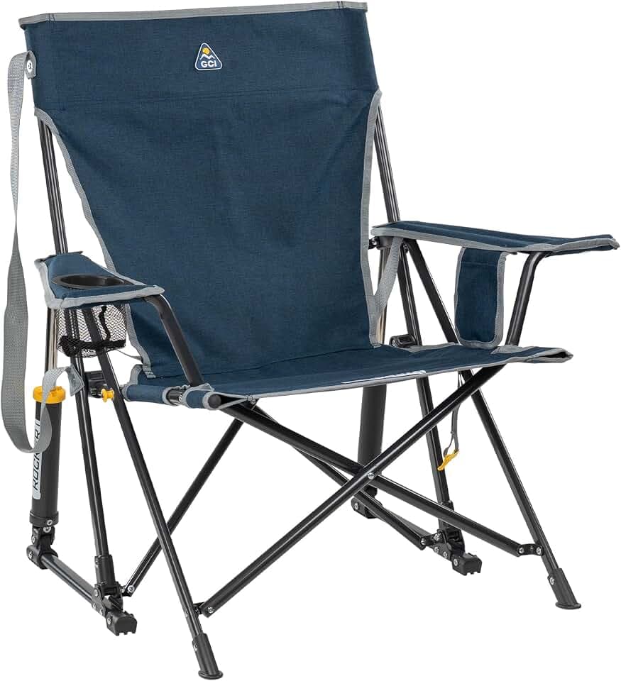 GCI Outdoor Kickback Rocker Camping Chair - Indigo Blue