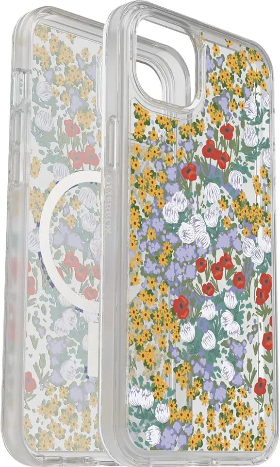 OtterBox Symmetry Case with MagSafe for iPhone 14 Plus (ONLY) Non-Retail Packaging - (Flower Fields (Graphic))