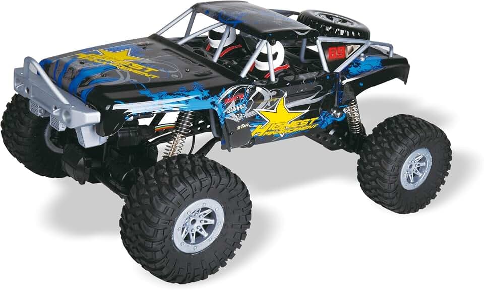 Amewi Double Bridge Brushed 1:10 RC Modellauto Elektro Crawler Allradantrieb (4WD) RtR 2,4GHz inkl., Schwarz