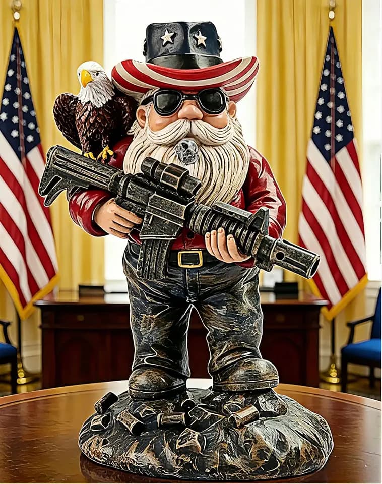 Tabletop-4.8in,Gnomes,Military Gnome,Gnome Gifts,Garden Gnome,Gifts for Men