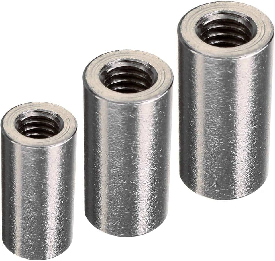 DOJA Industrial | GEWINDEMUFFE M8 | PACK 30 | Gewindemuffen für Einschraubmutter Gewindefitting | Muffe innengewinde Gewindestange | Verbindungsmutter für Doppelmuffe Langmuttern Distanzbolzen