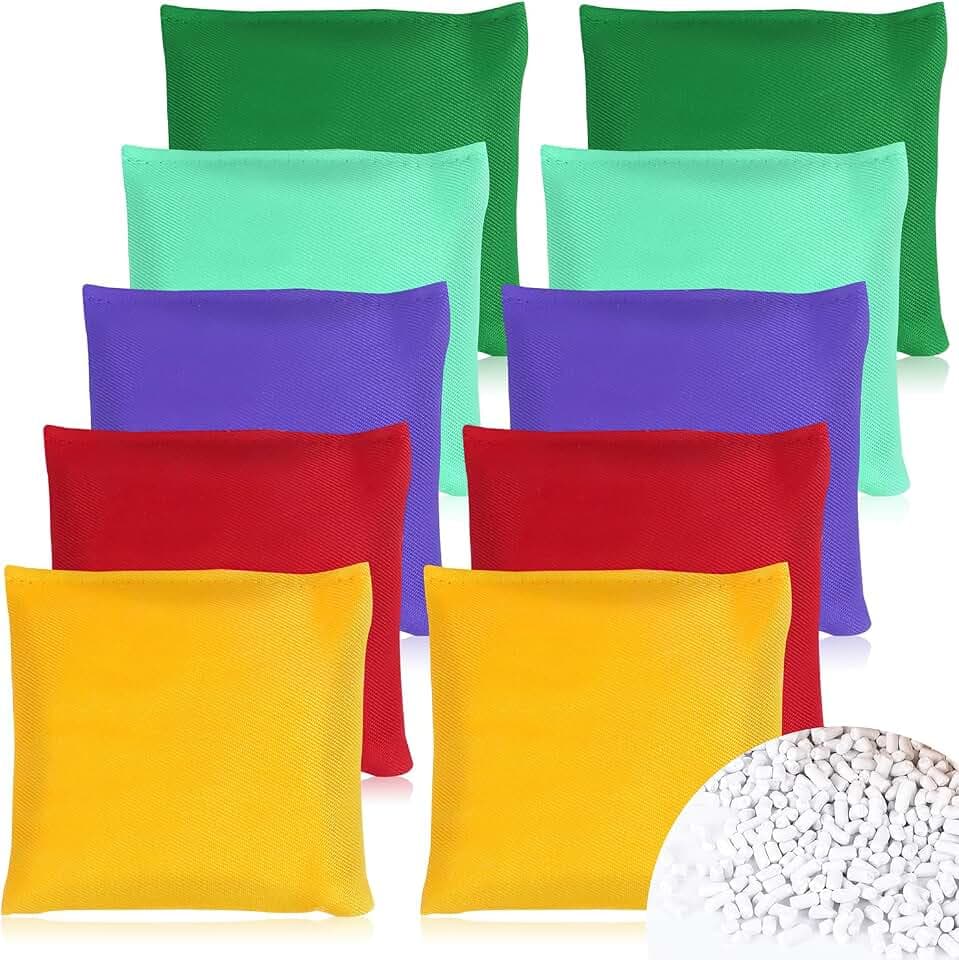 Cornhole Säckchen Wurfsäckchen Bohnensäckchen Set 10x10cm Sitzsäcke Werfen