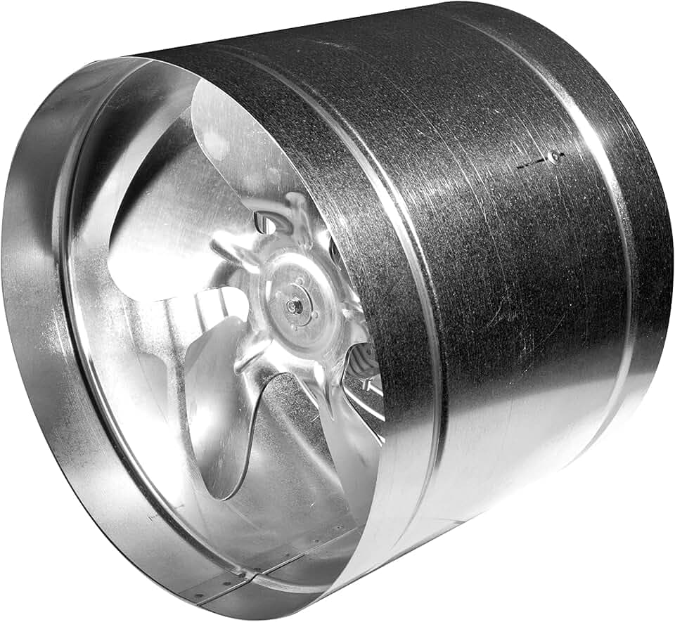 Ø 260 mm Axial Rohrventilator Rohrlüfter IP44 Lüfter 740 m³/h WK Hochdruck Niederdruck Ventilator Zuluft Abluft Gebläse Metall Radialventilator Absauglüfter Absaugung