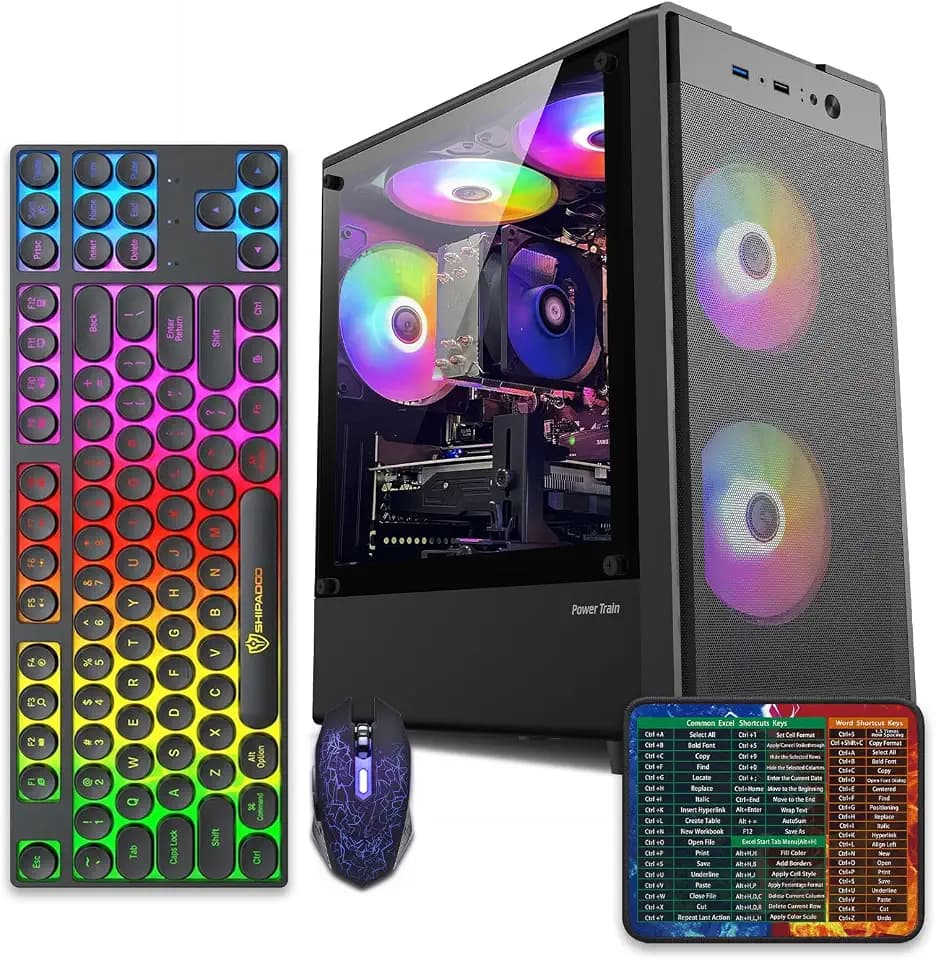 abytespark Prebuilt Gaming PC Desktop,Core i5 Business Home Tower Computer