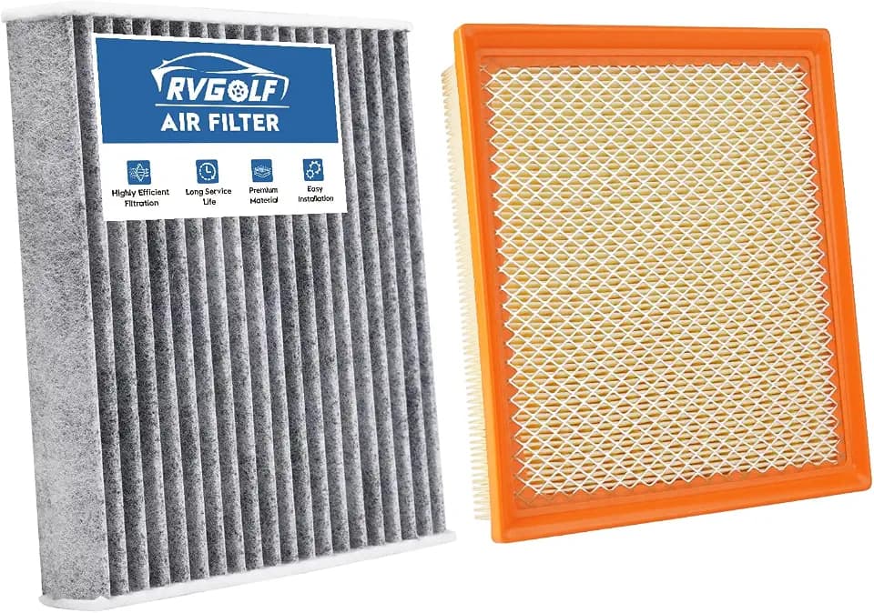 All Not For Hybrid, Air Filter Set Fit for 14-19 Highlander, 12-17 Camry
