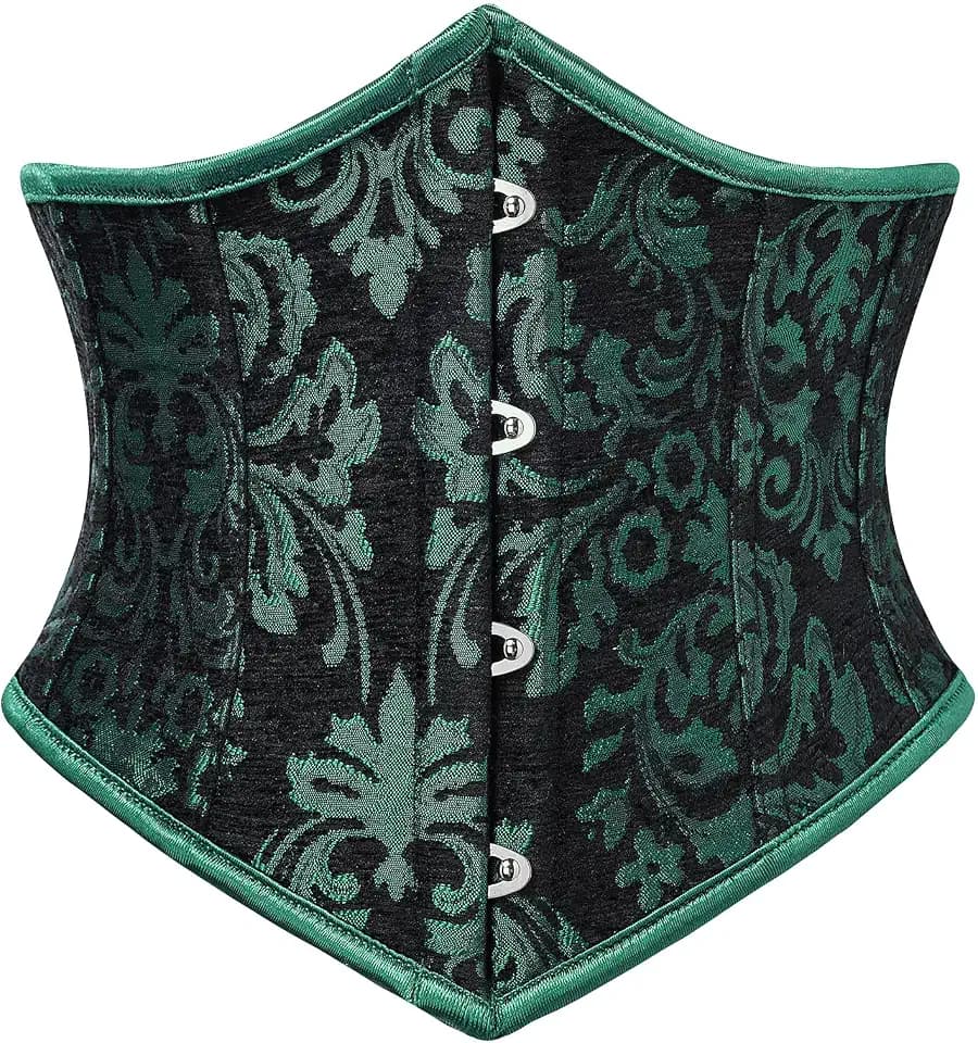 SCARLET DARKNESS Damen Unterbrust Korsett Taillenmieder Mittelalter Corsage