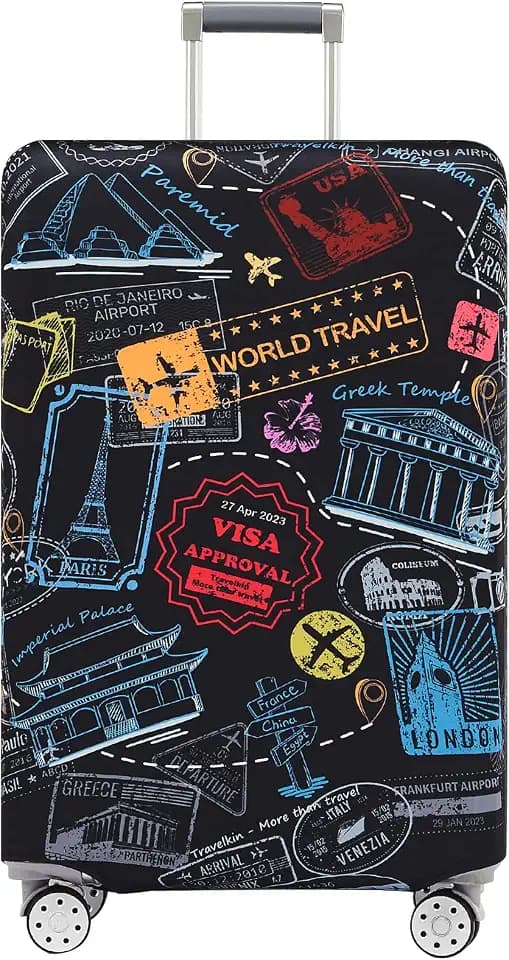 Travelkin Luggage Covers For Suitcase Tsa Approved Suitcase Cover Protector