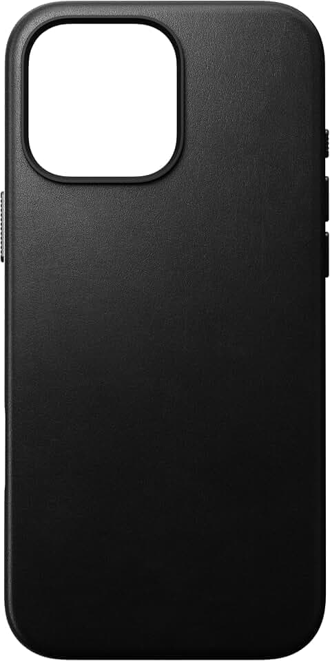 NOMAD Traditional Leather Case | für iPhone 16 Pro Max | Schutzhülle aus hochwertigem Echtleder | MagSafe-kompatibel | Black