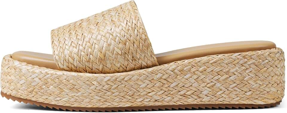 EQAUDES Wedges Platform Sandals For Women Espadrilles Summer Beach Shoes