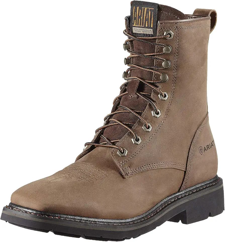 ARIAT Men's Cascade 8" Wide Square Toe Work Boot