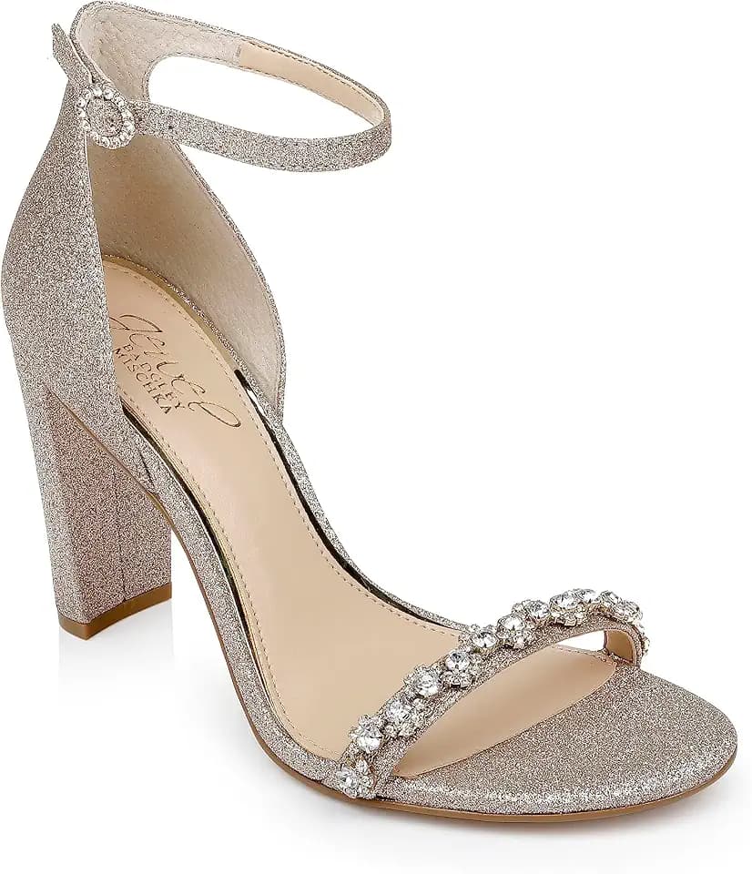 Jewel Badgley Mischka Alyssa Block Heel Sandals