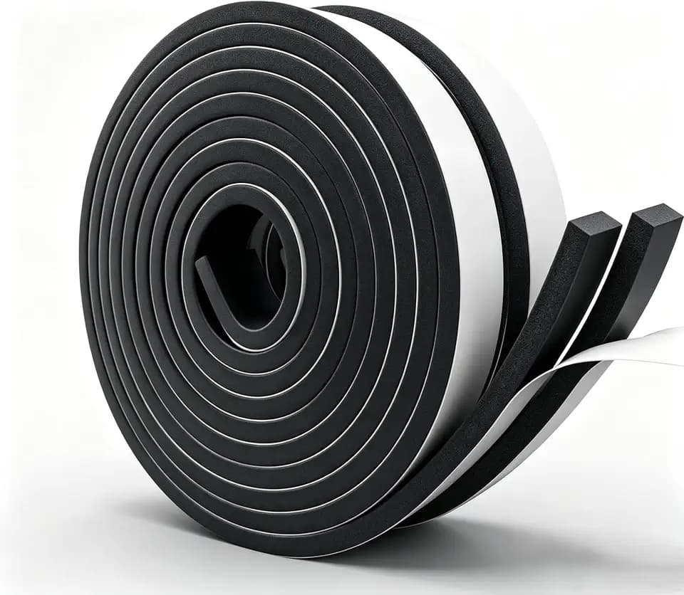 Single Sided Foam Tape 1 inch Wide x 1/4 inch Thick x 33ft for Window Seal