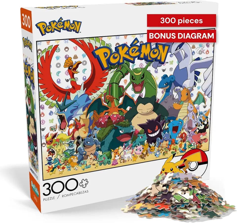 Buffalo Games - Pokémon Fan Favorites - 300 Piece Jigsaw Puzzle for Adults