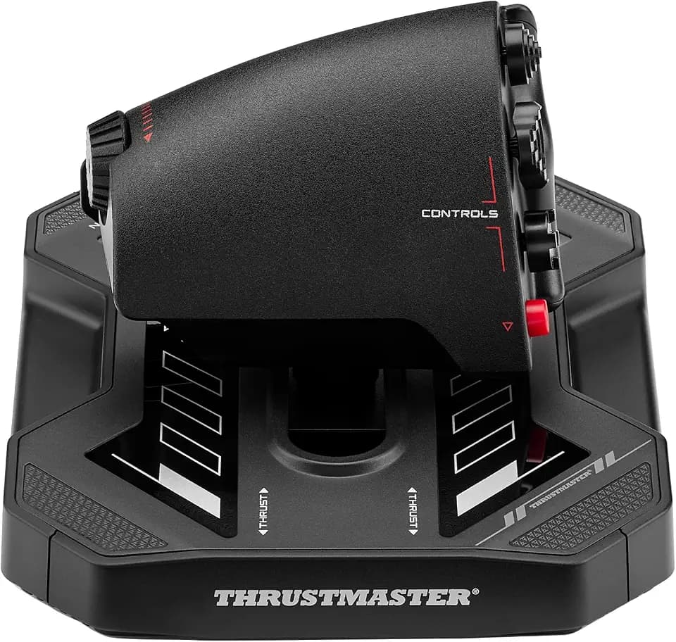 Thrustmaster Sol-R6 - Weltraum-Schubregler, S.M.A.R.T-Schienen PC | 14 zuweisbare Aktionen, 3,1 Zoll Weg, 4 Rastpositionen, integriertes 15°-Ruder, automatische Zentrierung
