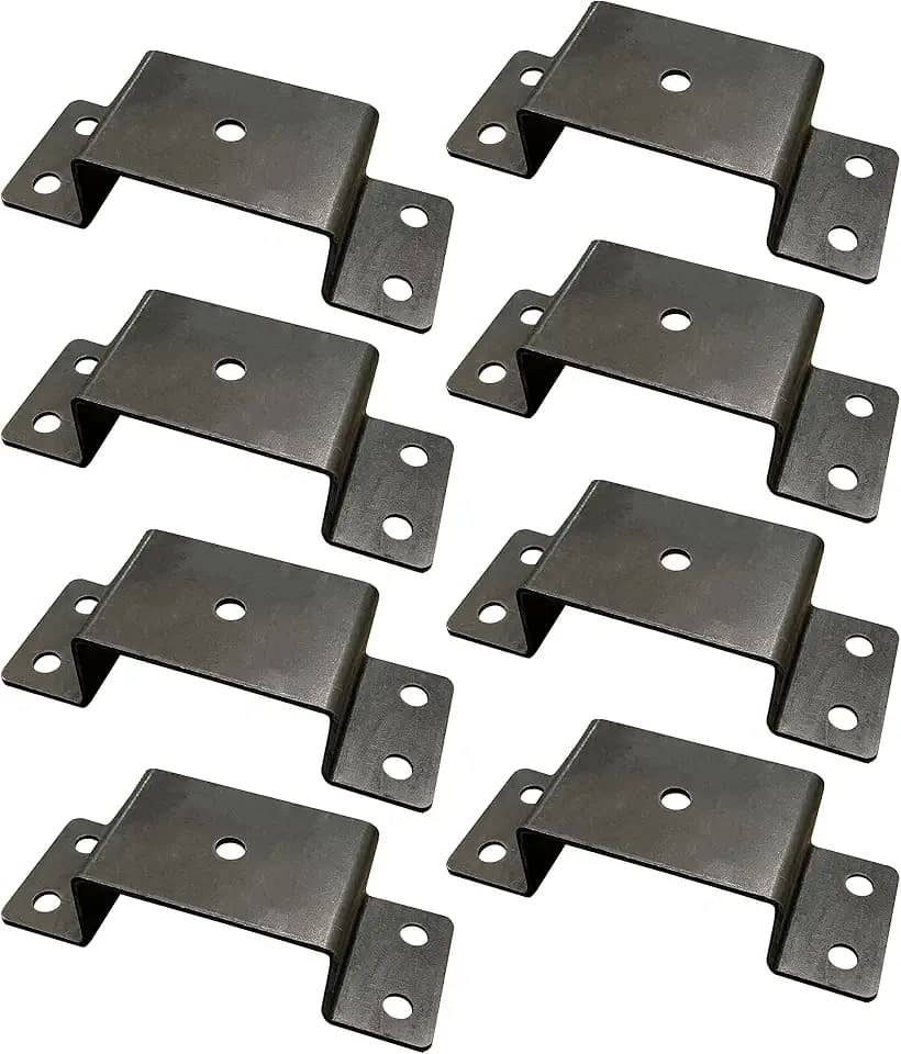 A.A Heavy Duty Bolt-On 2x4 Steel Stake Pockets for Trailer & Truck (8)