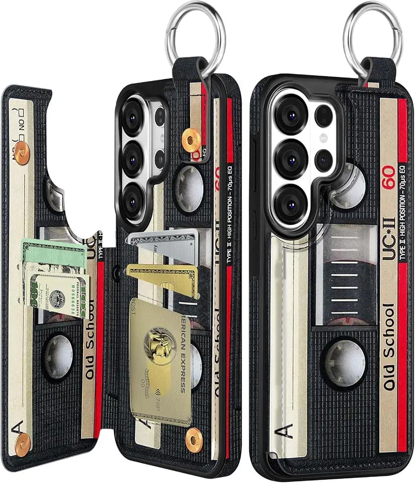 Shorogyt for Samsung Galaxy S26 Ultra Wallet Case, CD Tape