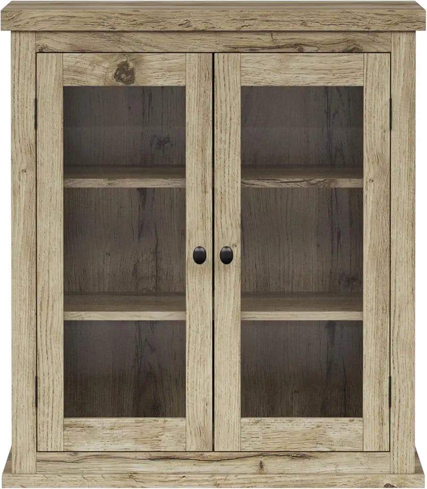 Teamson Home Donovan Wandschrank Abnehmbar, Eiche Hell