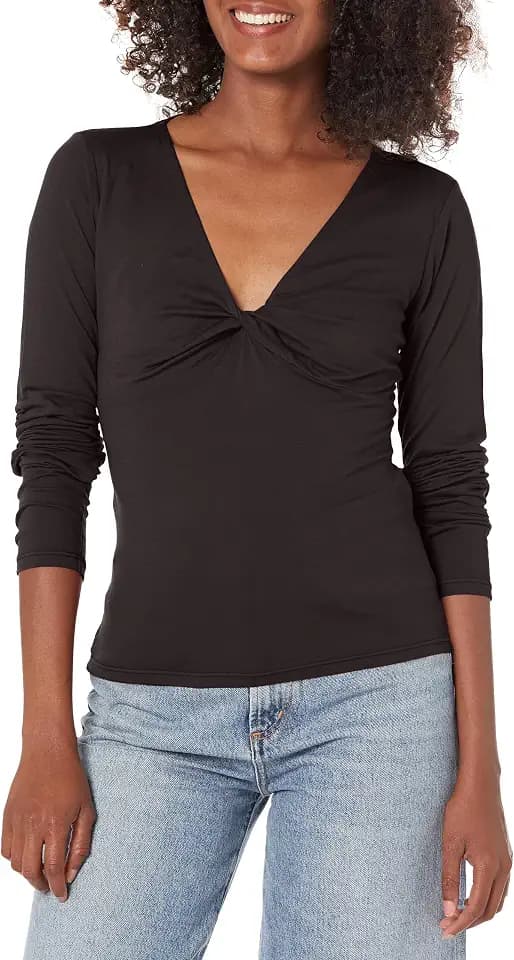 Velvet by Graham & Spencer Women's Brenda Gauzy Whisper Novelty Top