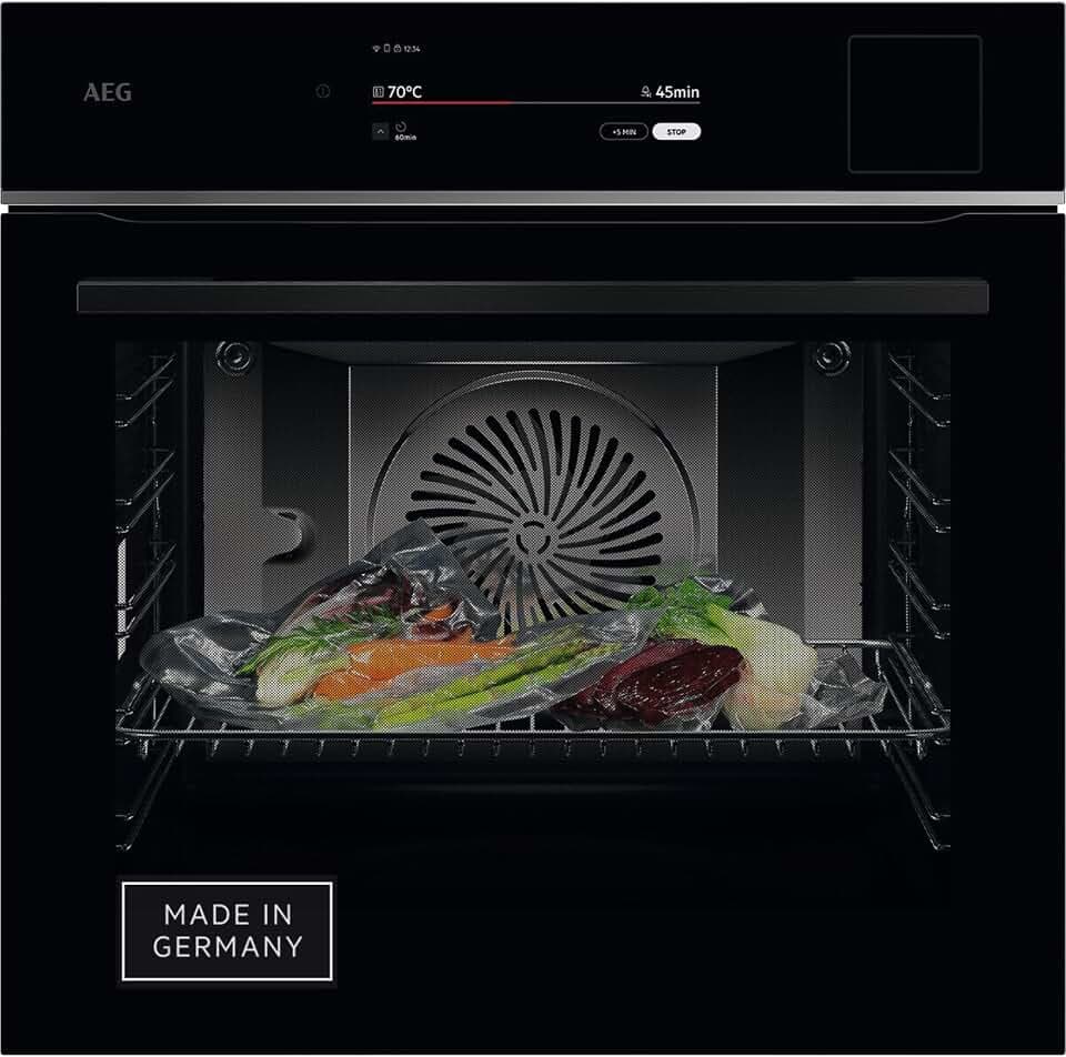 AEG 9 Wifi Einbau Dampfbackofen, ETM Testsieger, SteamPro, TP9SB82WAB