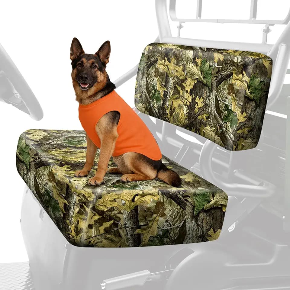 Waterproof UTV Seat Cover for Kawasaki Mule 3000/3010/2500/2510, Camo 2PCS