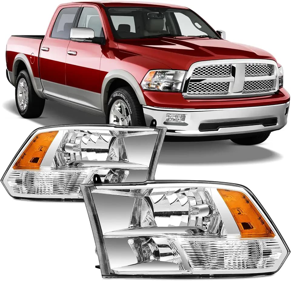 Headlights Assembly For 2009-2018 Dodge Ram 1500 2500 3500,