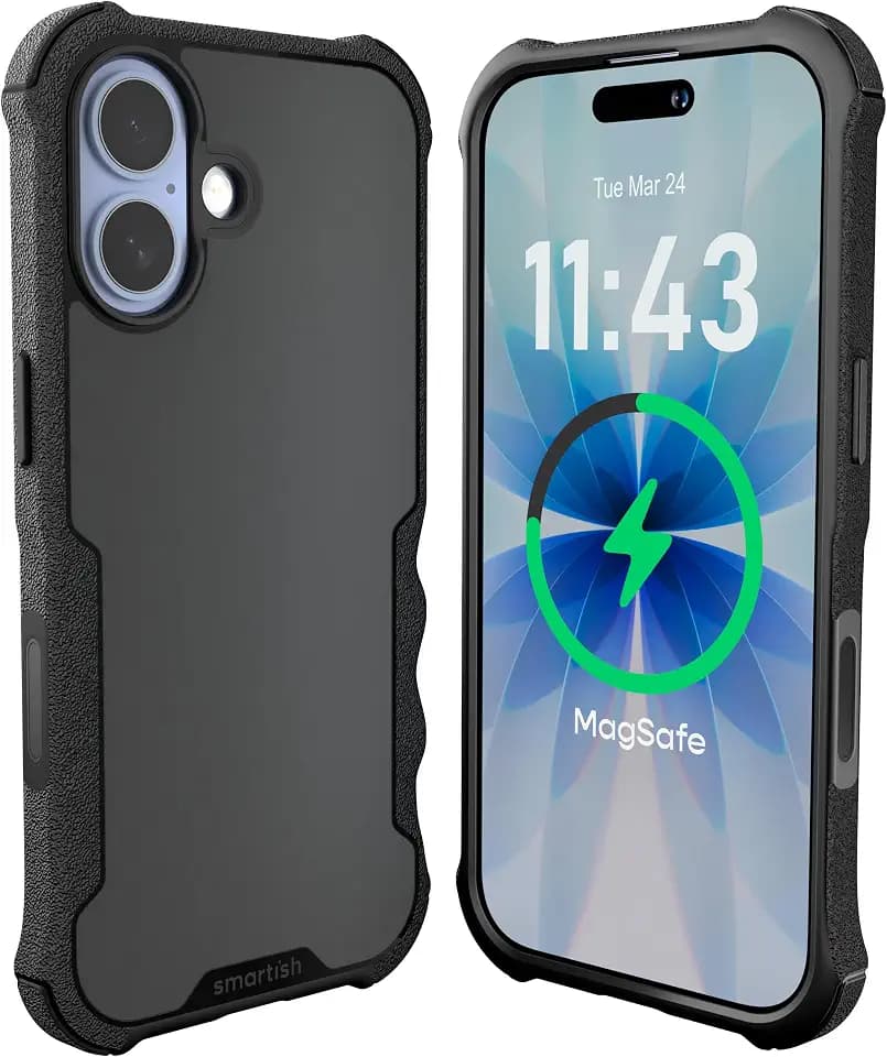 Smartish iPhone 17 Case MagSafe, Gripzilla, Rugged Heavy Duty Grip, Black