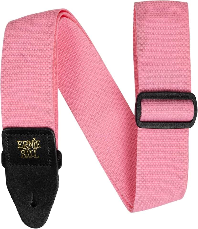 Ernie Ball Polypro Guitar Strap/Bass Strap - Pink Sunrise