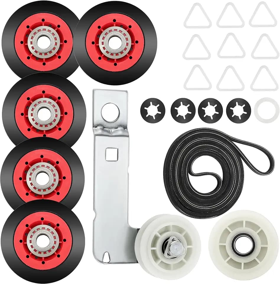 MEDB835DW4 GEW9250PW0 GGW9200LW1 4392067 Dryer Repair Kit(5 Wheels) Fits for Whirlpool Kenmore Maytag Bravos XL Dryer by MIFLUS