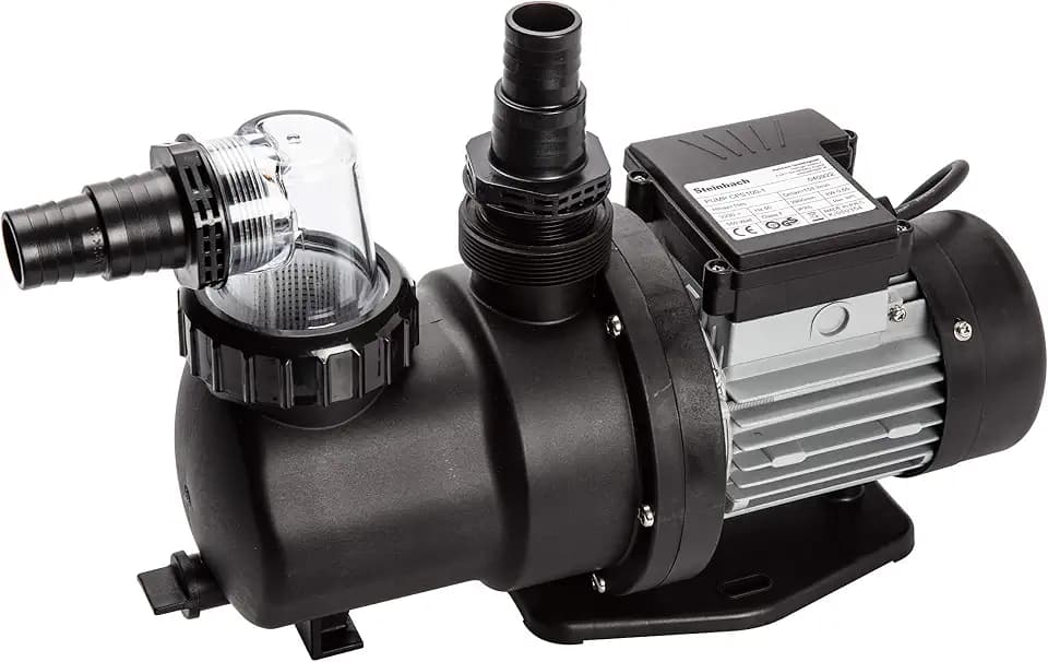 Steinbach Filterpumpe SPS 100-1, selbstsaugend, 230 V/550 W, Q= 158 l/min, max. Pumphöhe 10 m, 040922