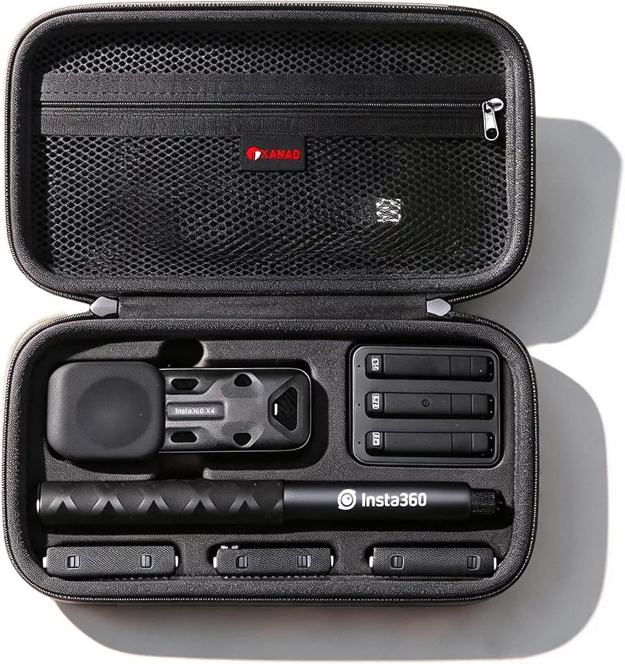 XANAD Hard Case for Insta360 X5 / X4 / X4 Air /X3 / X2 Action Camera,Black
