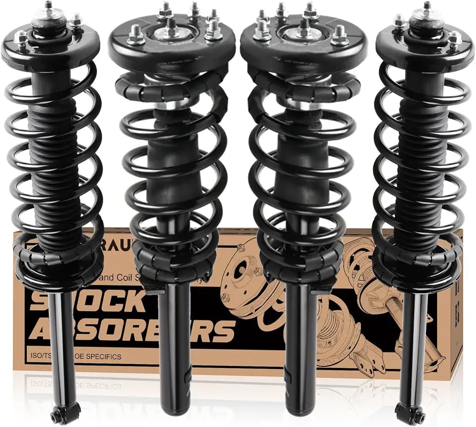 KUIPERAUTO Front and Rear Complete Strut Coil Spring Assembly Compatible for 1998-2002 Honda Accord 171299 171691 (4PCS)