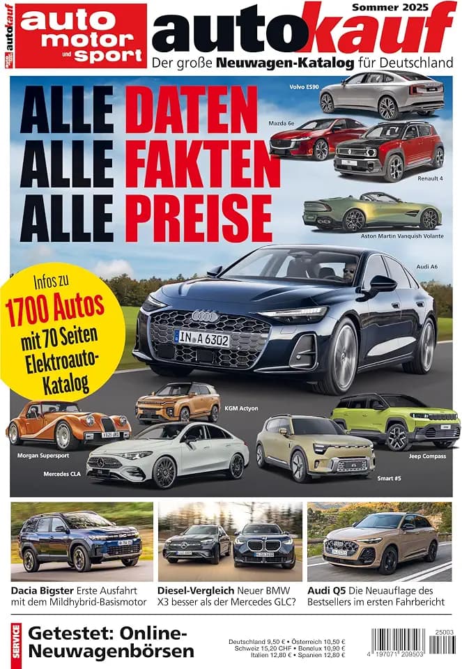 autokauf 03/2025 Sommer: Der große Neuwagen-Katalog für Deutschland