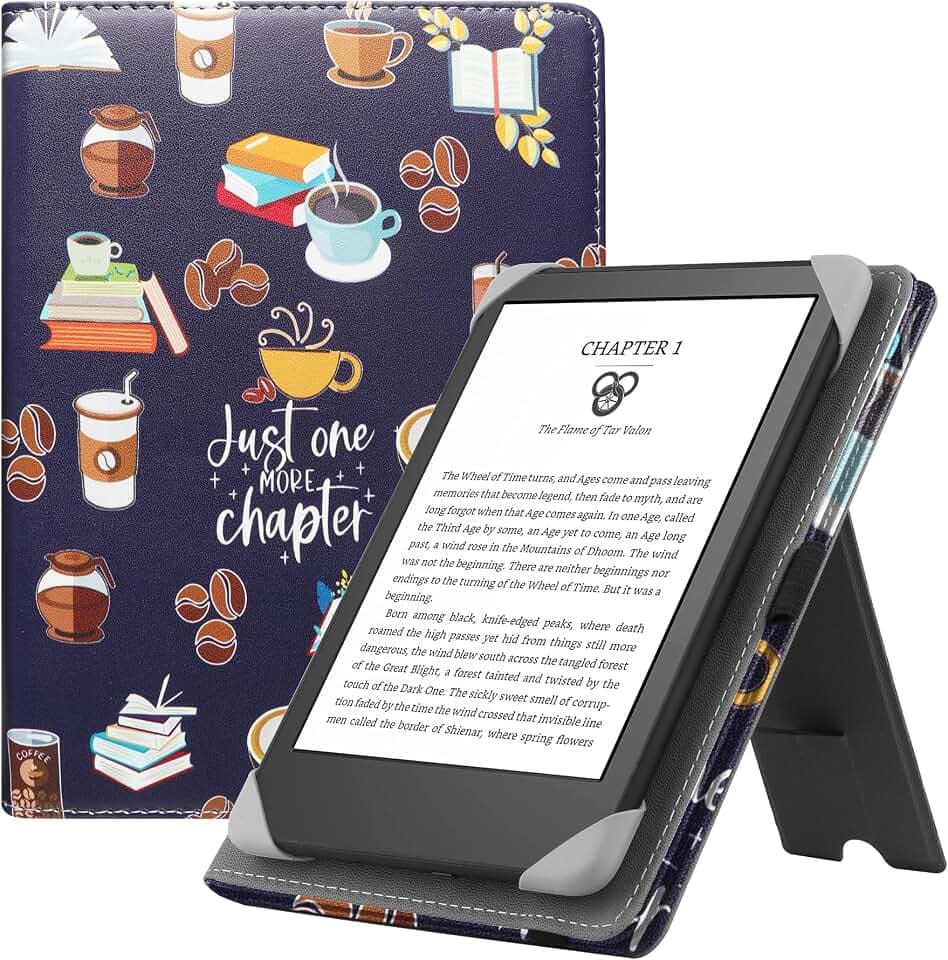HGWALP Universal Case for 6-6.8-7 inch eReaders, Paperwhite Case with Hand Strap Compatible with All 6" 6.8" 7" Paperwhite 11th/12th/colorsoft