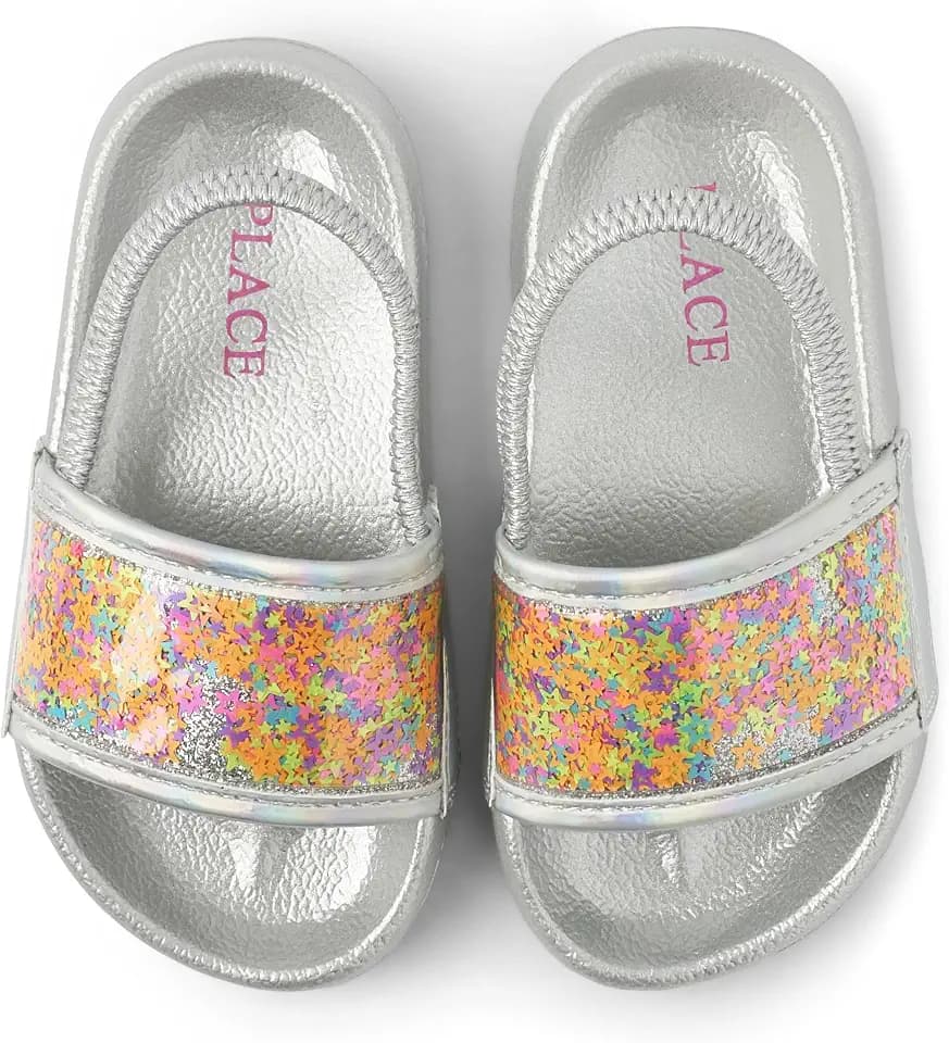 The Children's Place Baby Girls' And Toddler Everyday Slide Sandals With Backstrap