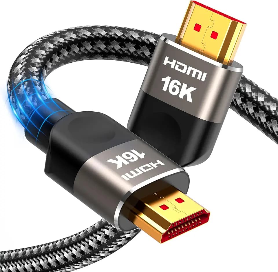 Highwings 16K 8K HDMI Cable 2.2 6.6FT Next-Gen Ultra96 High Speed HDMI Cord