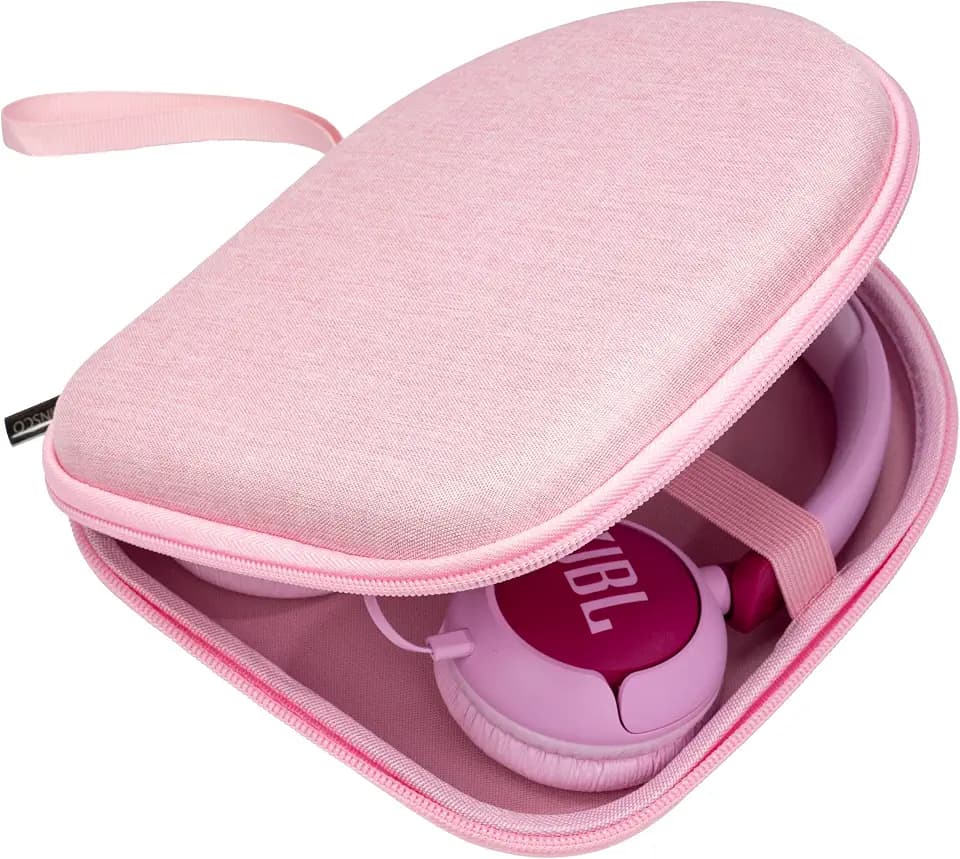 Ginsco Slim Headphone Case for On-Ear Bluetooth Headphones, Pink
