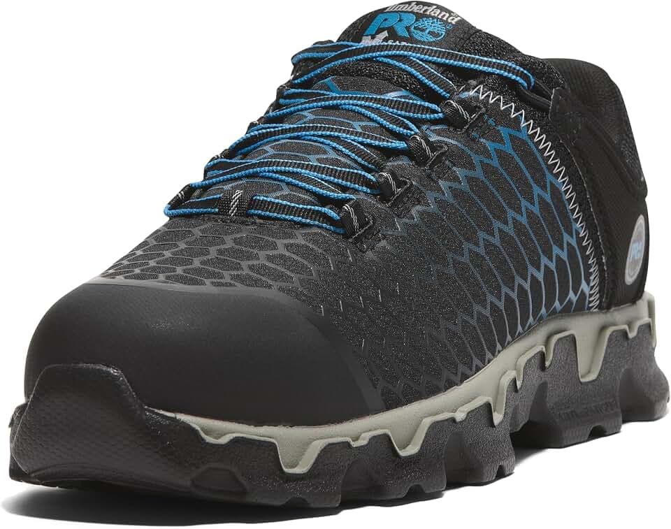 Timberland PRO Herren Sicherheitskappe aus Legierung Powertrain Sport AL, Schwarz/Blau, 44 EU