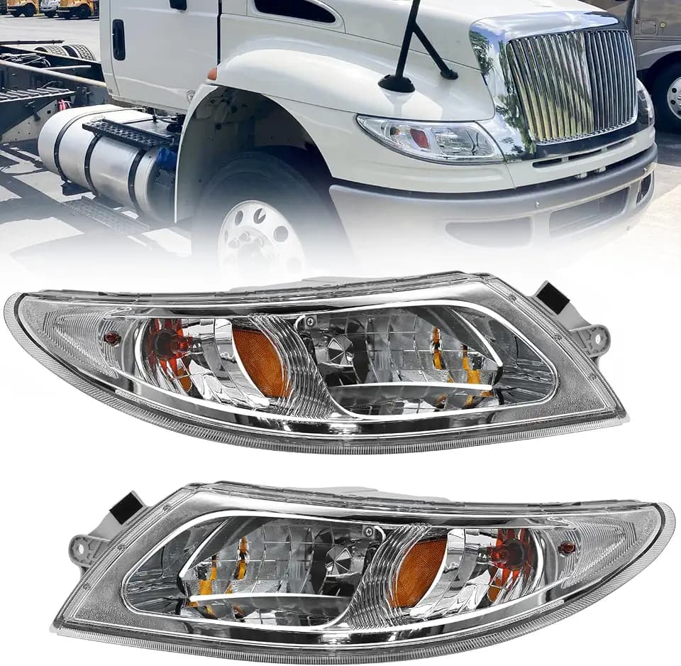 Headlights Assembly Fit for International Durastar 4300 Pair