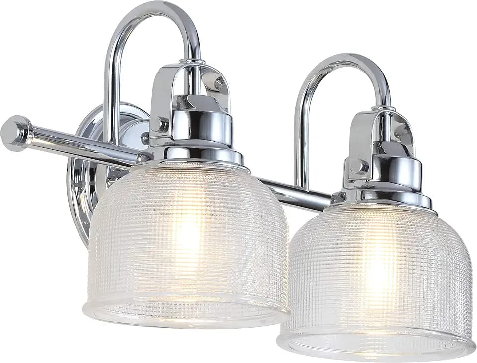 JONATHAN Y Virginia 2-Light Bath Vanity Light 17.25", Chrome