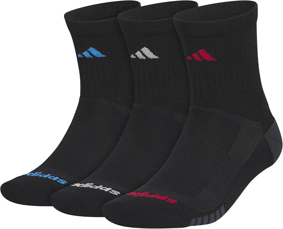 adidas Men's Tech High Quarter Socks 3 Pairs
