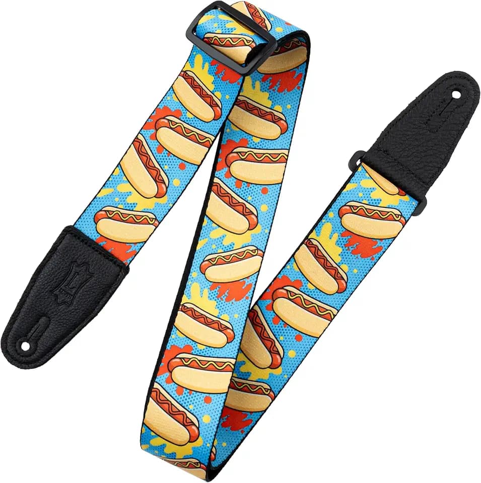 Levy's Leathers Tasty Grooves Series 2" Wide Polyester Guitar Strap with Adjustable Length