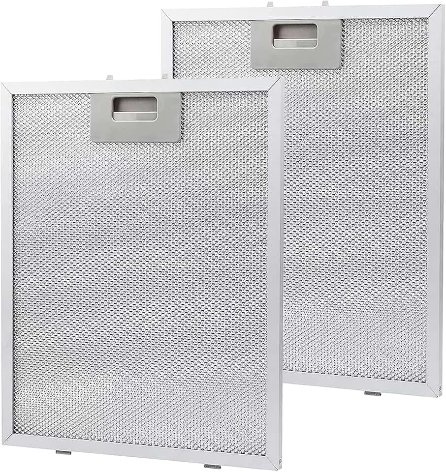 2 Stück Metallfettfilter für Dunstabzugshauben,320 x 260 mm Fettfilter Dunstabzugshaube Filter Metall Universal Dunstabzug Filter für Küchenabzugshauben