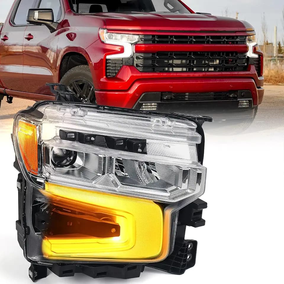 Headlight Fit for Chevy Silverado 1500 LT/RST 2022-2024 Passenger