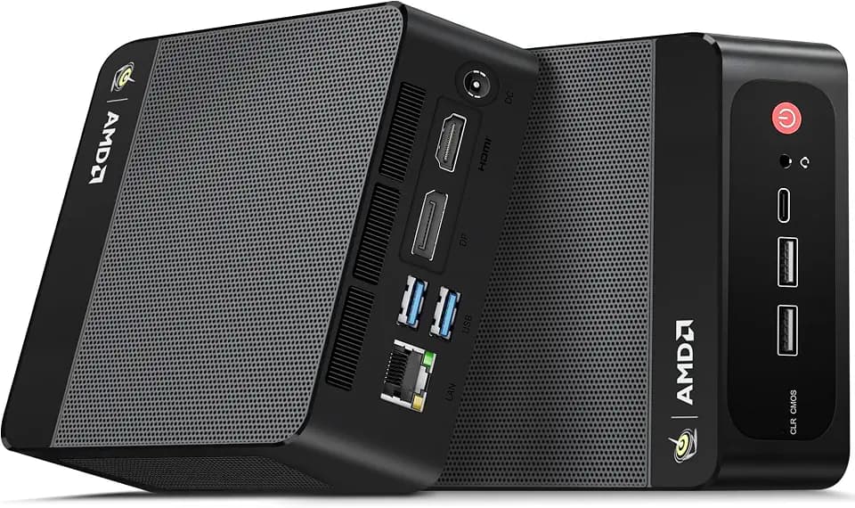 Beelink SER5 MAX Mini PC, AMD Ryzen 7 7735U(6nm, 8C/16T) up to 4.75GHz, 24GB LPDDR5 RAM 500GB PCIe 4.0 SSD, Micro PC 4K@60Hz Triple Display, Office Mini Desktop Computer WiFi6/BT5.4/2.5G LAN