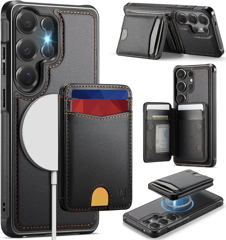 for Samsung Galaxy S25 Ultra Case Wallet Compatible with Magsafe