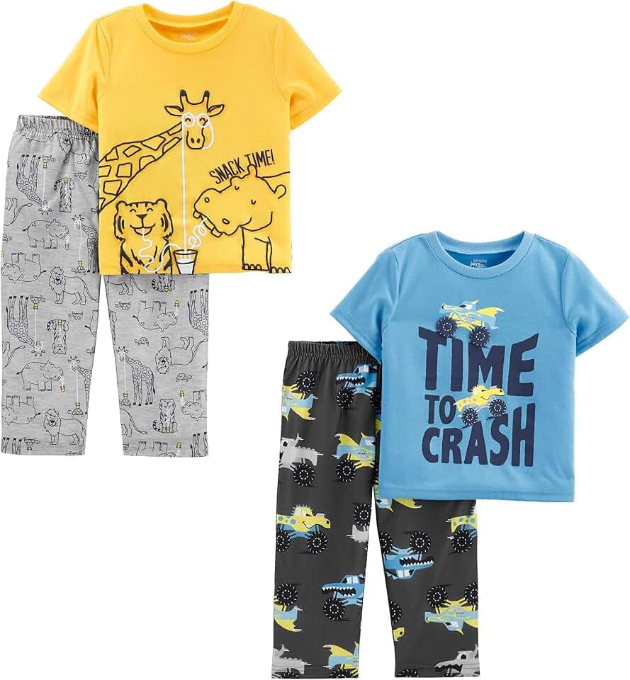 Simple Joys by Carter's Boys' 4-piece Polyester Pajama Set