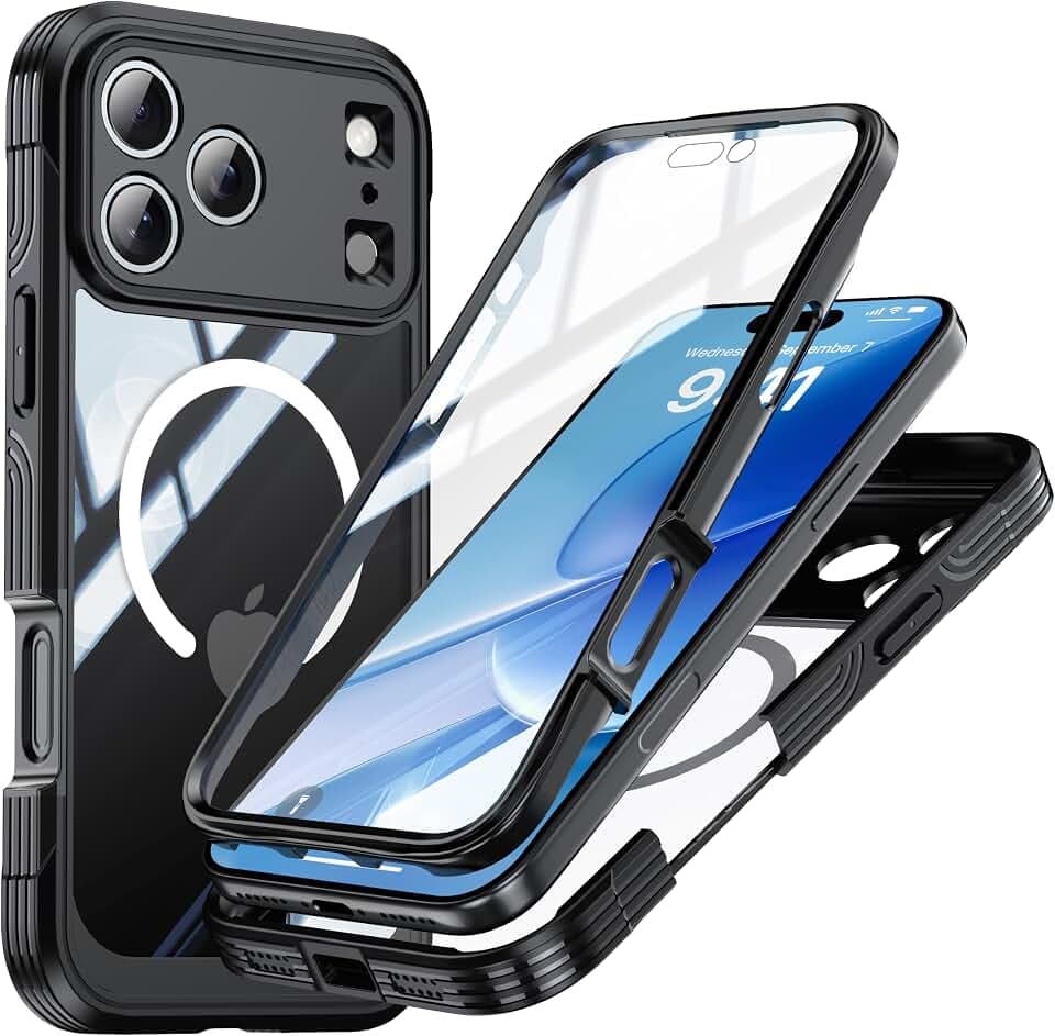 Magnetic Case for iPhone 17 Pro 6.3 inch, Black